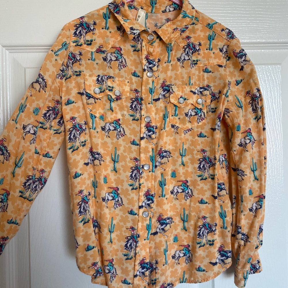 Roper Pearl Snap Girls shirt